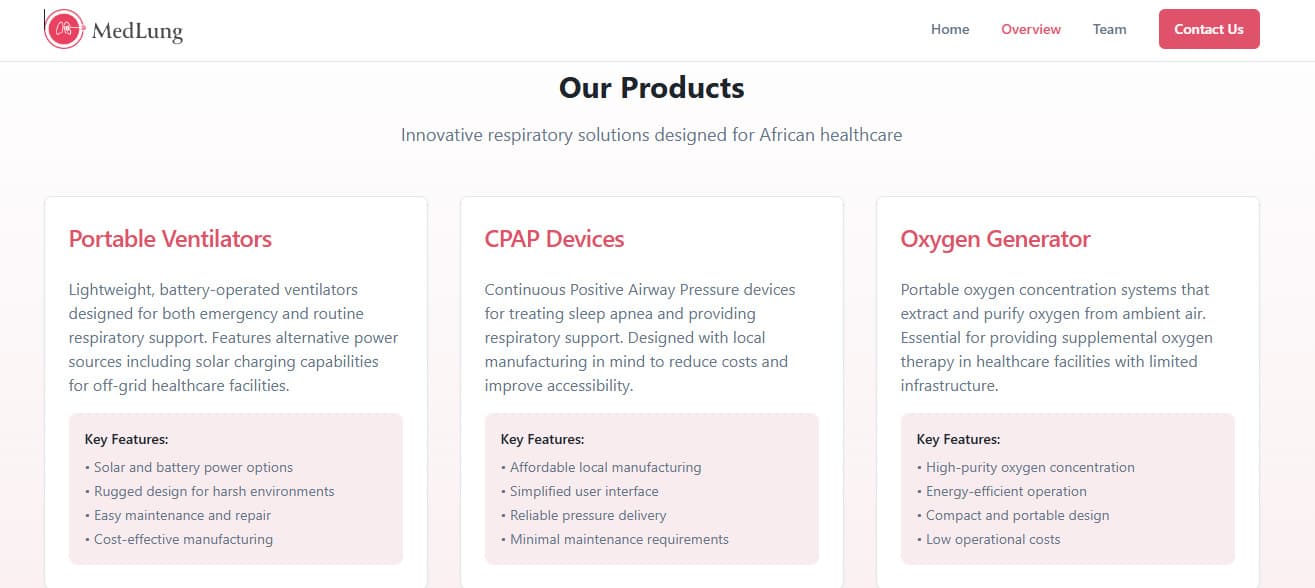 MedLung Website Development project gallery image 3
